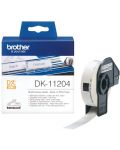 Хартиена лента Brother - DK-11204, за QL-500, 17 x 54mm, Black/White - 1t